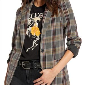 TREASURE & BOND PLAID BLAZER